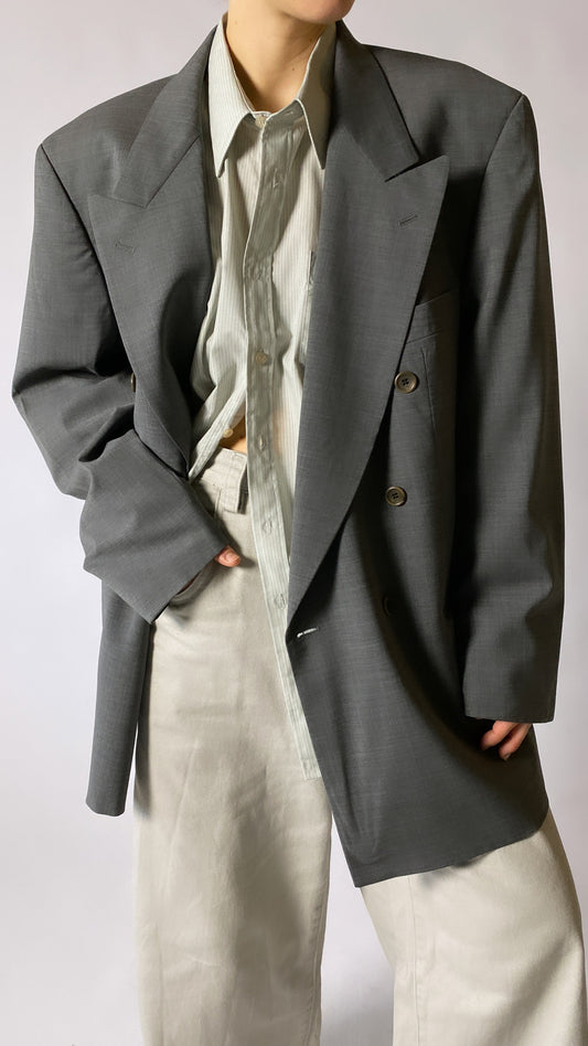 Hugo Boss oversized blazer grey