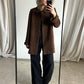 Daks wool Angora coat | Brown