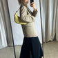 Leather shoulder bag | Soft Yellow