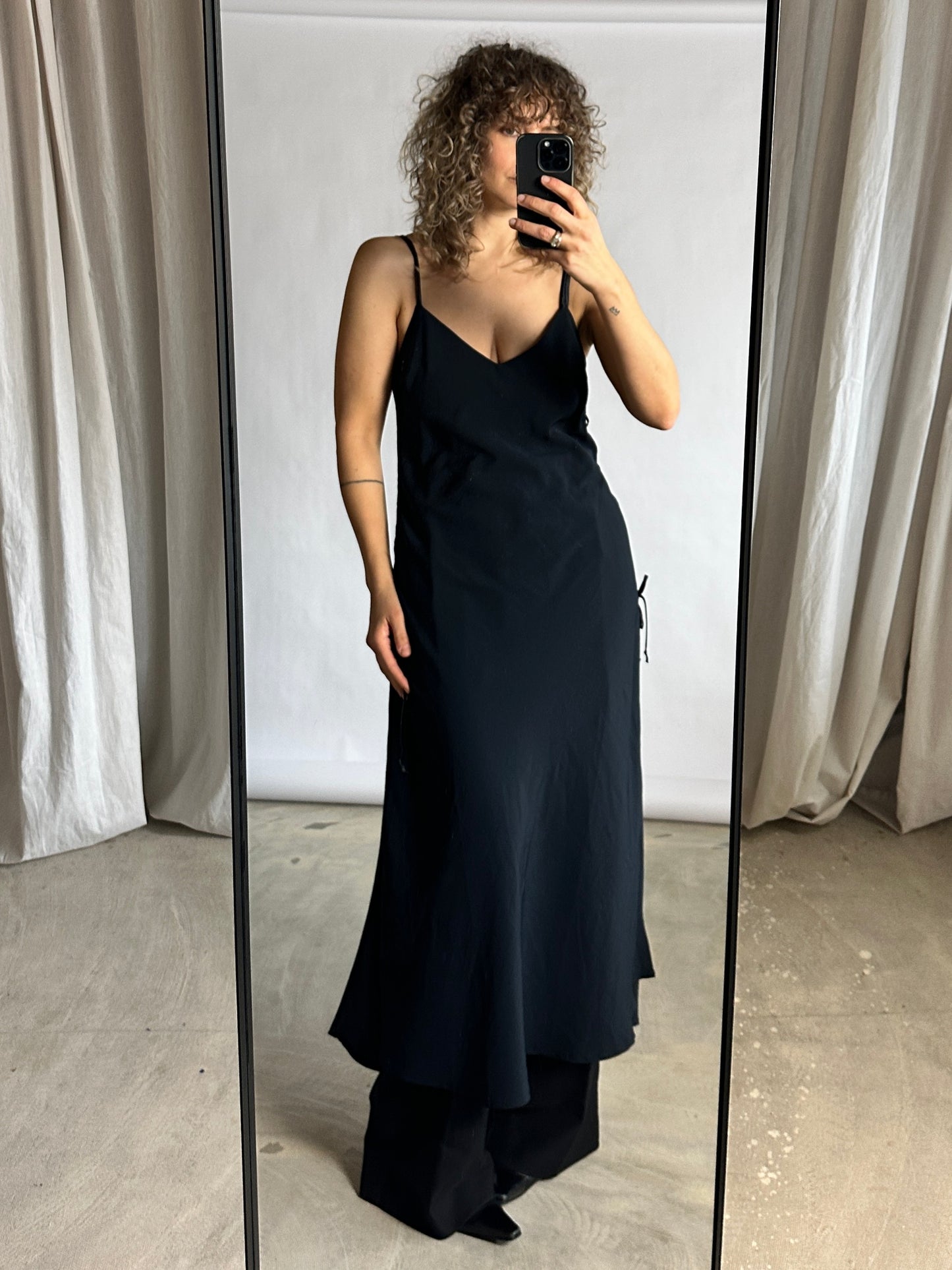 Maxi slip dress | Night blue