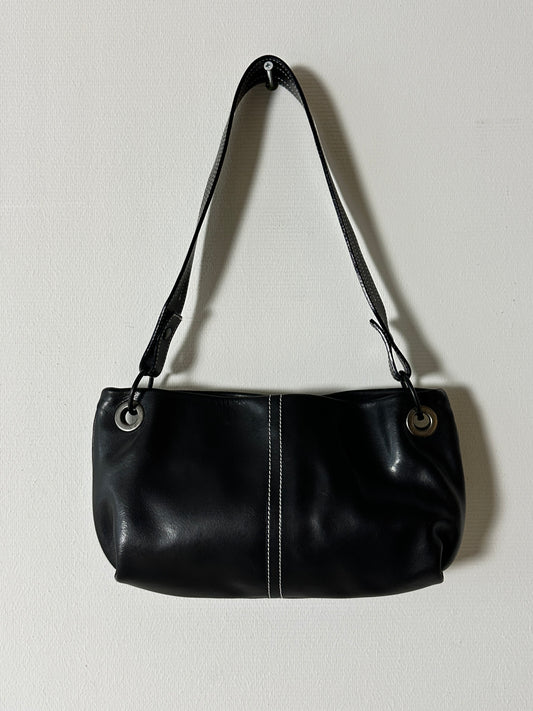 Leather shoulder bag | Black