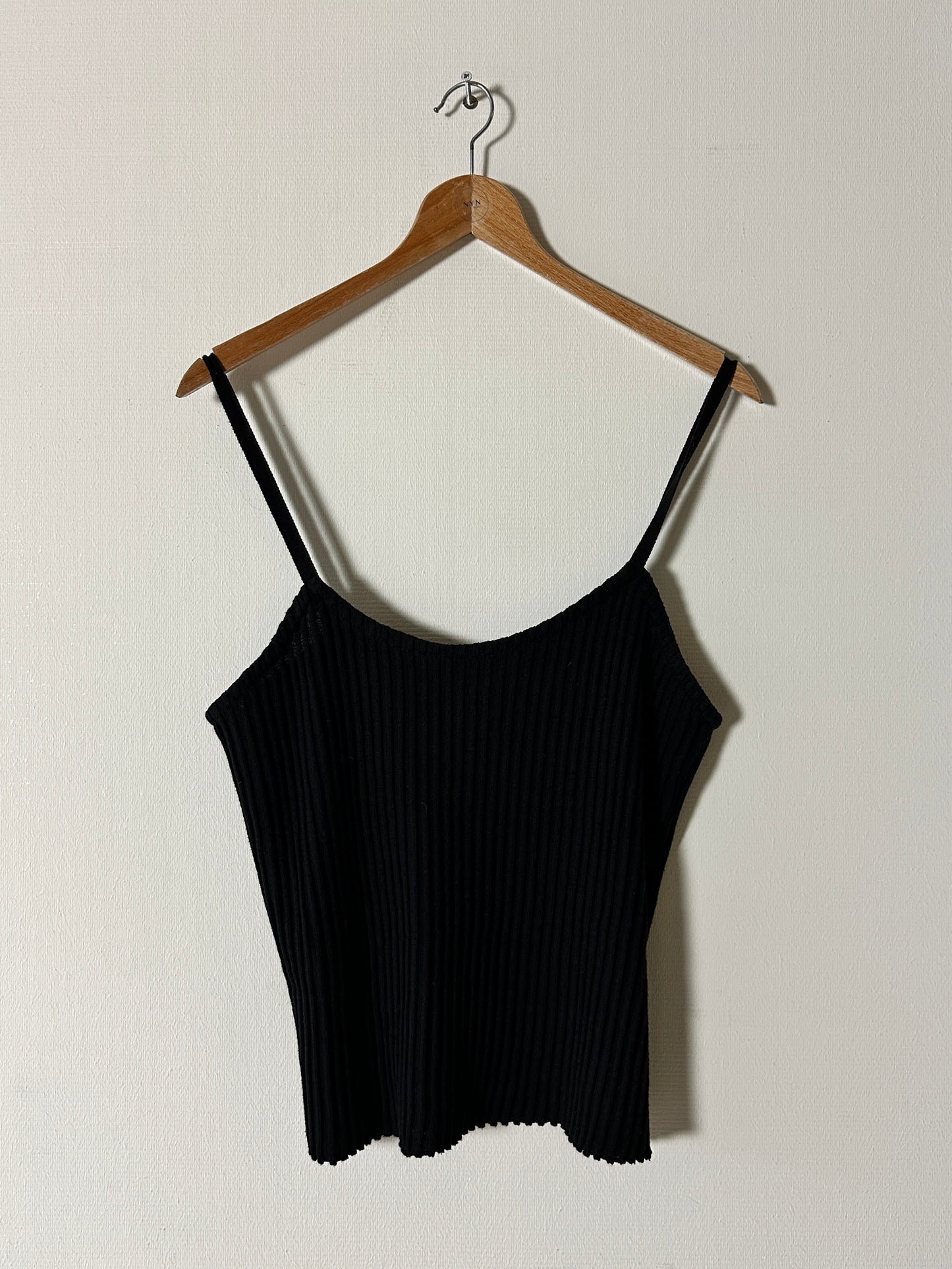 Tricot strap top | Black