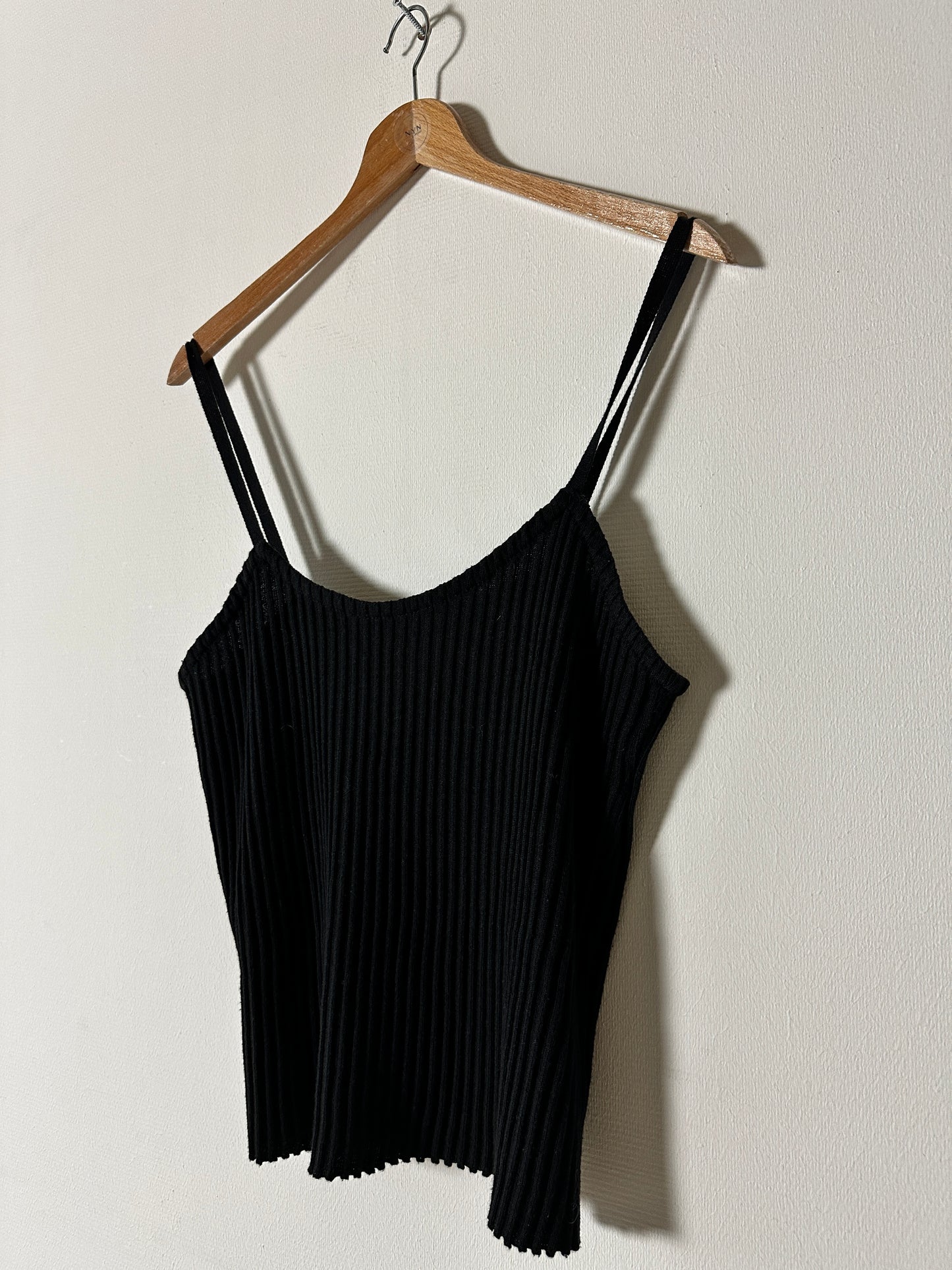 Tricot strap top | Black