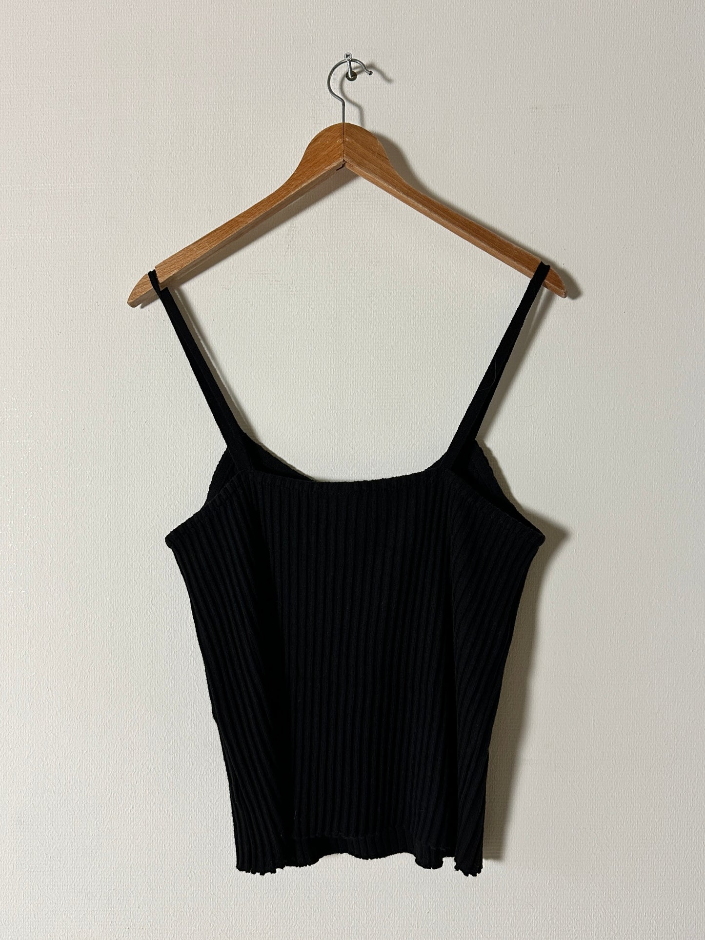 Tricot strap top | Black