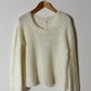 Hand knitted mohair sweater | Off white