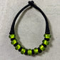 Glass beaded necklace | Green