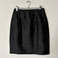 Silk mini skirt | Black