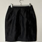 Silk mini skirt | Black