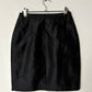 Silk mini skirt | Black