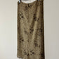 Long mohair skirt | Taupe beige