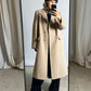 Long wool coat | Soft ecru