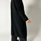 Double breasted wool coat | Black