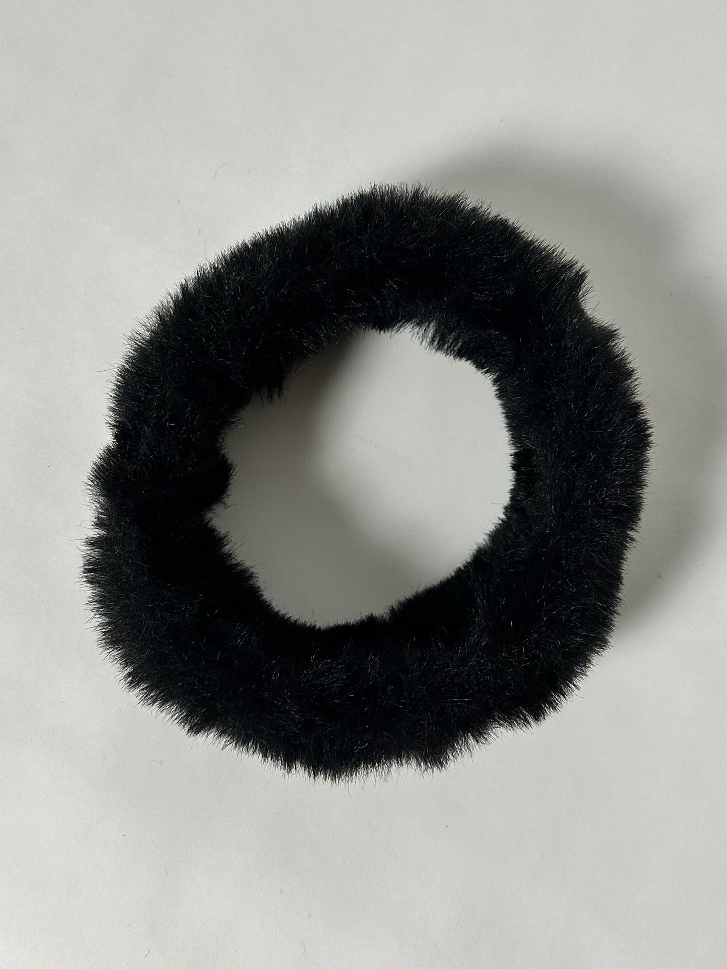 Faux fur headband | Black