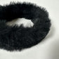 Faux fur headband | Black