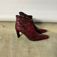 Leather ankle boots | Bordeaux