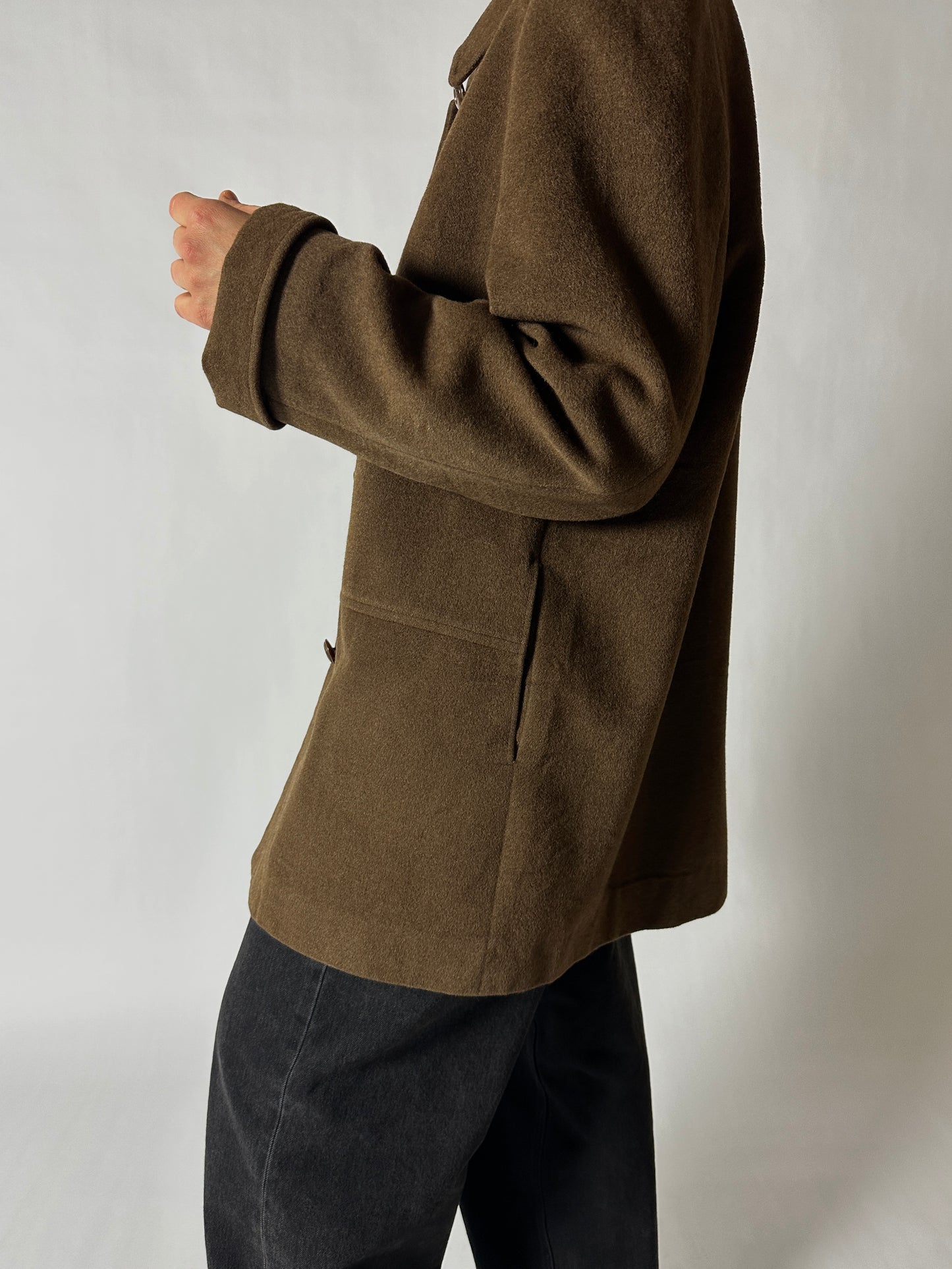 Daks wool Angora coat | Brown