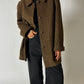 Daks wool Angora coat | Brown