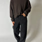 Fine knitted sweater | Dark brown