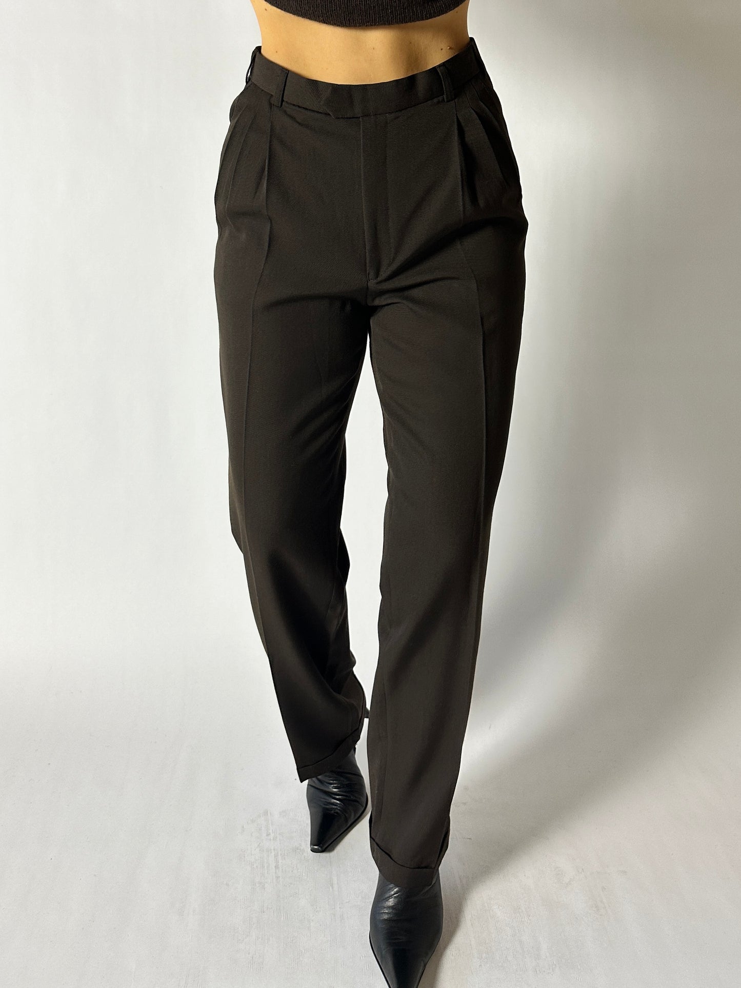 Tailored trousers | Dark brown