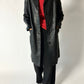 Long leather coat | Black