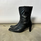 Leather ankle boots | Black