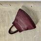 Leather tote bag | Bordeaux