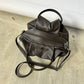 Leather handbag | Dark brown