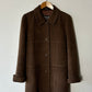 Daks wool Angora coat | Brown