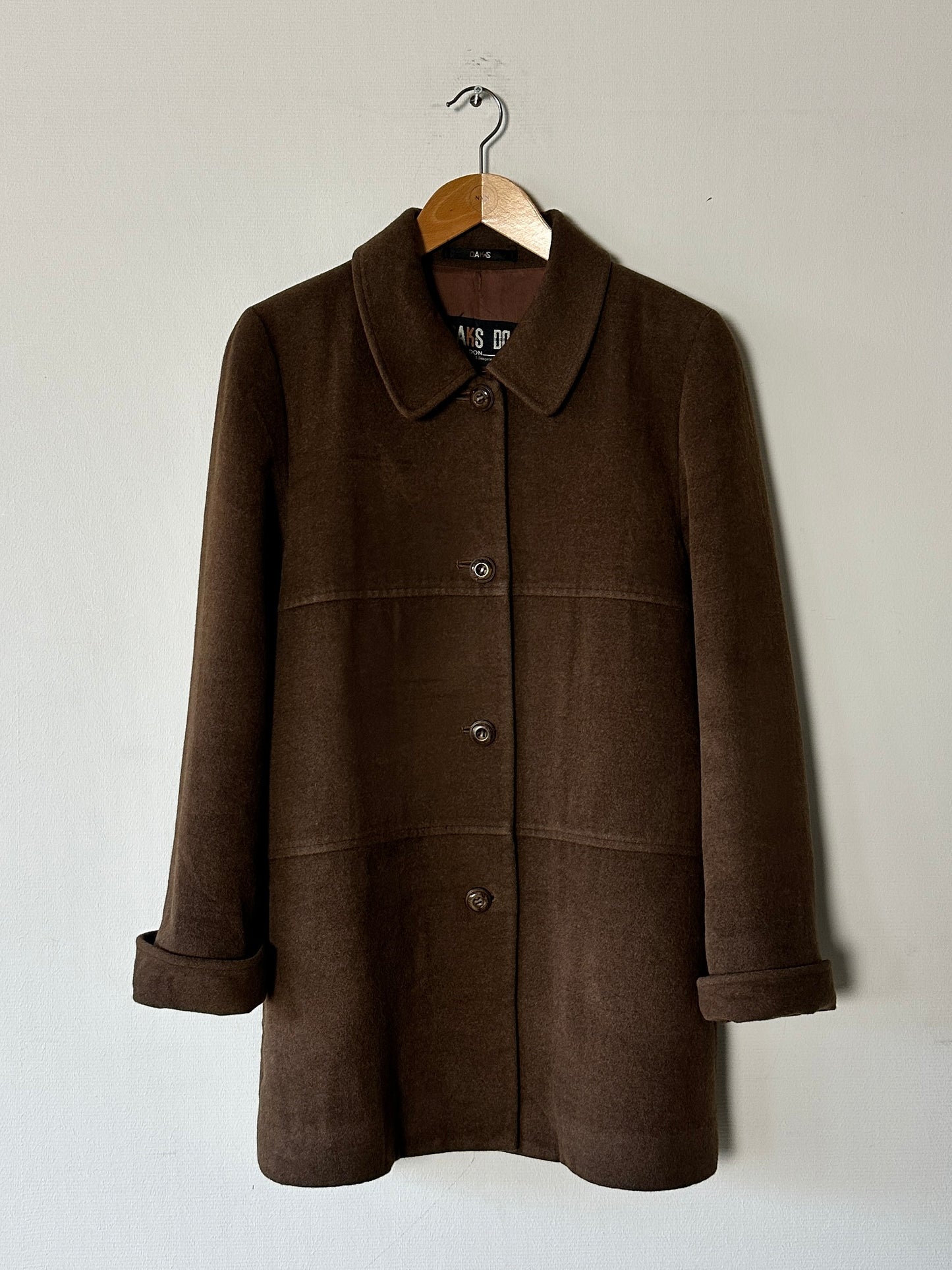 Daks wool Angora coat | Brown