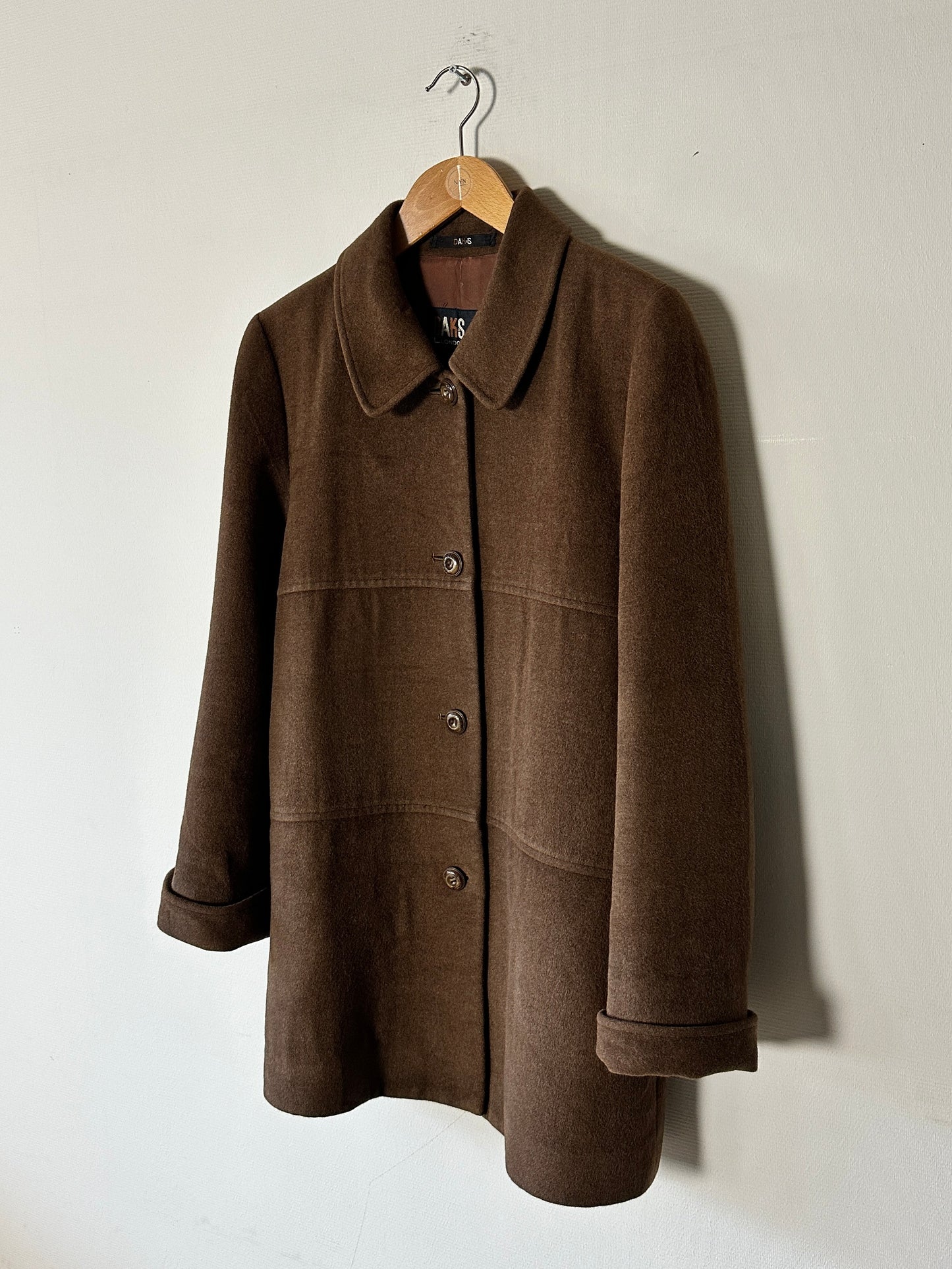 Daks wool Angora coat | Brown