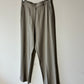 Wool wide leg pantalon | Stone grey