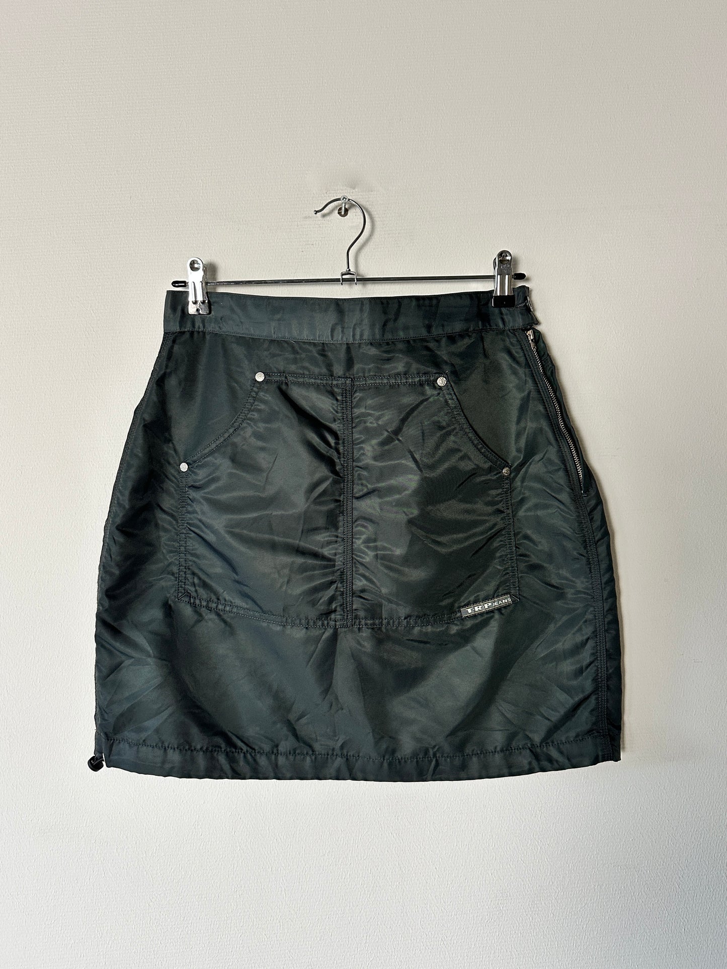 Mini skirt | Oil green