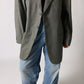 The woven blazer dark grey